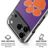 Clemson University Tiger Print Purple iPhone 18 Pro Clear Case