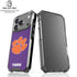 Clemson University Tiger Print Purple iPhone 18 Pro Clear Case