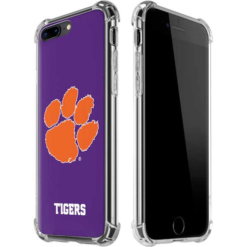 Clemson University Tiger Print Purple iPhone Cases