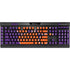 Clemson University Tiger Print Purple K95 RGB PLATINUM Mechanical Gaming Keyboard Skin
