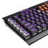 Clemson University Tiger Print Purple K95 RGB PLATINUM Mechanical Gaming Keyboard Skin