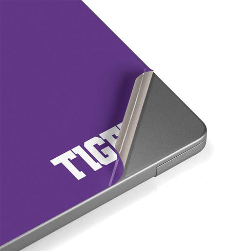Clemson University Tiger Print Purple MacBook Pro 14in (2021-24) Skin