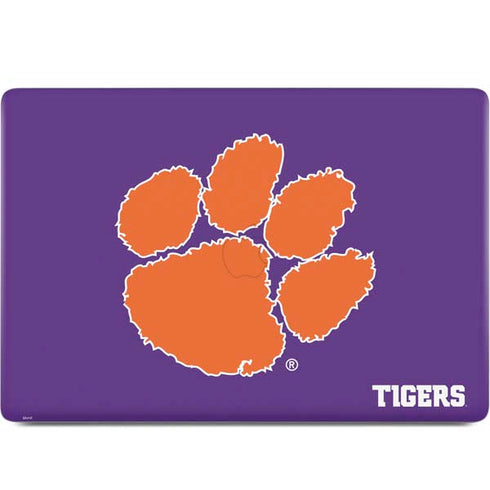 Clemson University Tiger Print Purple MacBook Skins