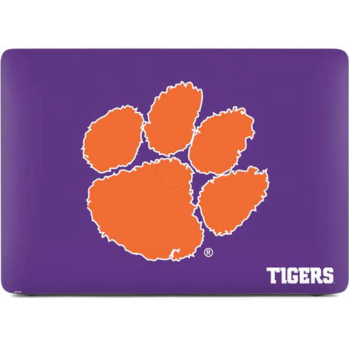 Clemson University Tiger Print Purple Apple MacBook Pro 16-inch Skin