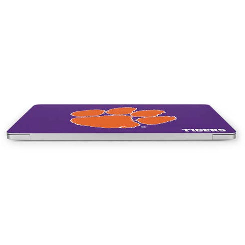 Clemson University Tiger Print Purple Apple MacBook Pro 16-inch Skin