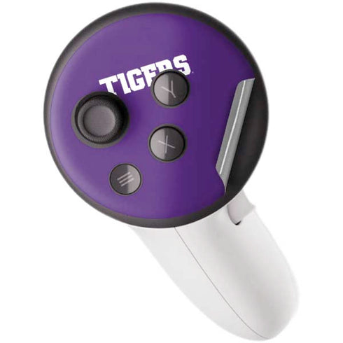 Clemson University Tiger Print Purple Meta Quest 3S Skin