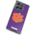 Clemson University Tiger Print Purple Moto G Play 5G (2025) Clear Case