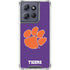 Clemson University Tiger Print Purple Moto G Power 5G (2025) Clear Case