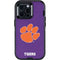 Clemson University Tiger Print Purple Otterbox Defender iPhone Skin