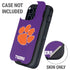 Clemson University Tiger Print Purple Otterbox Defender iPhone Skin