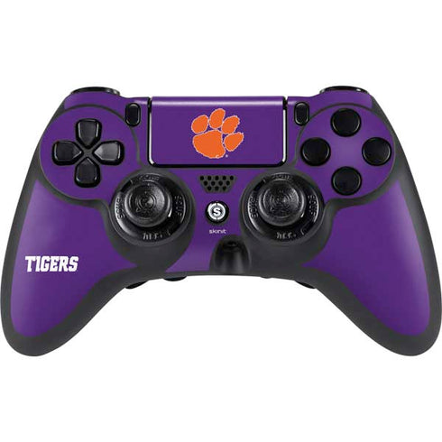 Clemson University Tiger Print Purple PlayStation PS4 Skins