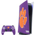 Clemson University Tiger Print Purple PlayStation PS5 Skins