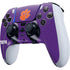 Clemson University Tiger Print Purple PS5 DualSense Edge Pro Controller Skin