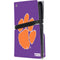 Clemson University Tiger Print Purple PS5 Pro Disk Console Skin
