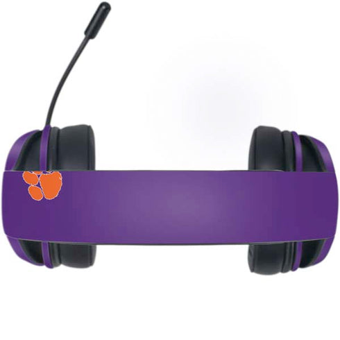 Clemson University Tiger Print Purple Razer Kraken X Skin