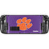 Clemson University Tiger Print Purple Steam Deck Handheld Gaming Computer Skin