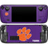 Clemson University Tiger Print Purple Steam Deck Handheld Gaming Computer Skin