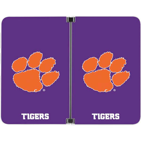 Clemson University Tiger Print Purple Surface Duo Skin
