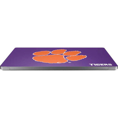 Clemson University Tiger Print Purple Universal Laptop 12in (9.8 x 6.8in) Skin