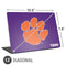 Clemson University Tiger Print Purple Universal Laptop 13in (10.6 x 7.6in) Skin