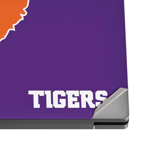 Clemson University Tiger Print Purple Dell XPS Skin