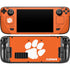Clemson University Tiger Print Steam Deck Handheld Gaming Computer OLED Skin