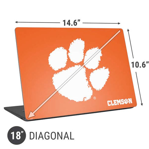 Clemson University Tiger Print Universal Laptop 18in (14.6 x 10.6in) Skin