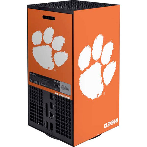 Clemson University Tiger Print XBox Series X Digital Edition Bundle Skin
