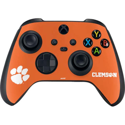 Clemson University Tiger Print XBox Series X Digital Edition Bundle Skin