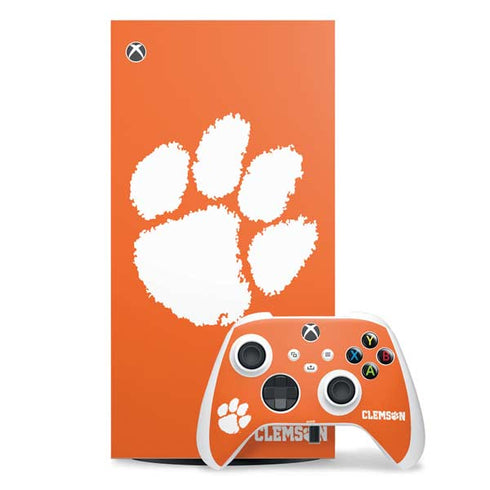 Clemson University Tiger Print Xbox Series X Skins
