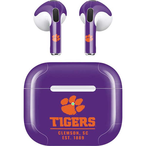 Clemson University Tigers Est 1889 Apple AirPods (3rd Gen 2021) Skin