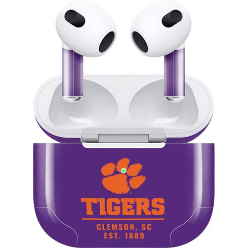 Clemson University Tigers Est 1889 Apple AirPods (3rd Gen 2021) Skin