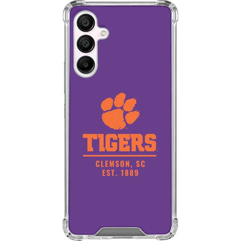 Clemson University Tigers Est 1889 Galaxy A16 5G Clear Case