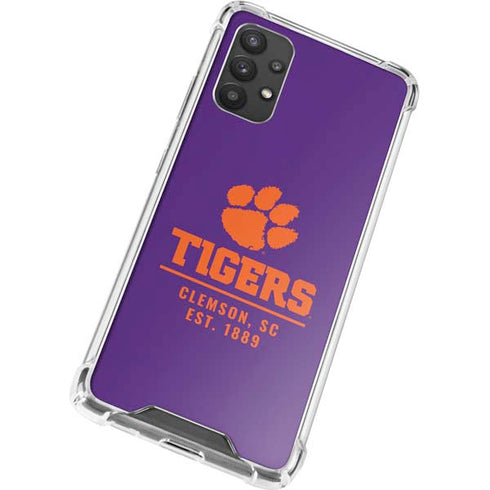 Clemson University Tigers Est 1889 Galaxy A32 5G Clear Case