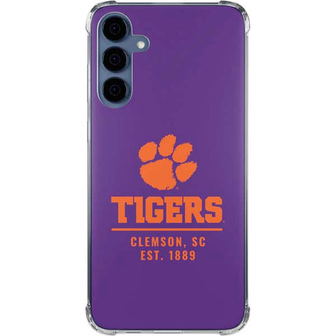 Clemson University Tigers Est 1889 Galaxy A35 5G Clear Case