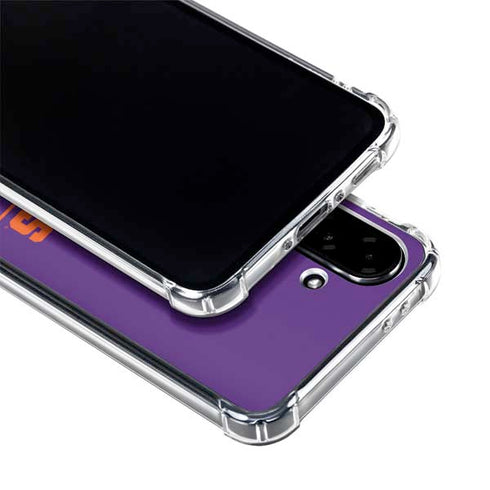 Clemson University Tigers Est 1889 Galaxy A36 5G Clear Case