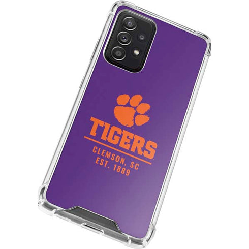 Clemson University Tigers Est 1889 Galaxy A52 5G Clear Case