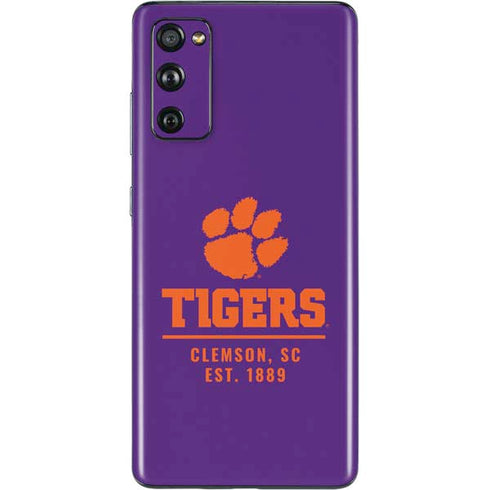 Clemson University Tigers Est 1889 Galaxy S20 Fan Edition Skin