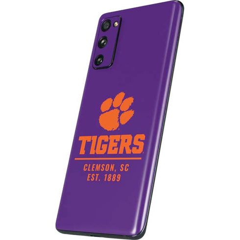 Clemson University Tigers Est 1889 Galaxy S20 Fan Edition Skin