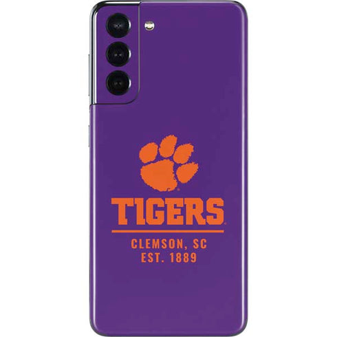 Clemson University Tigers Est 1889 Galaxy S21 5G Skin