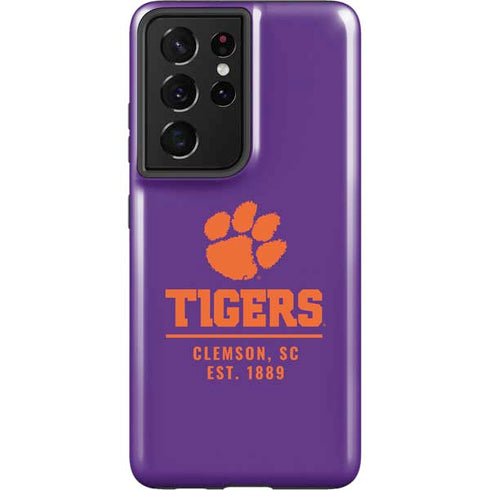 Clemson University Tigers Est 1889 Galaxy S21 Ultra 5G Pro Case