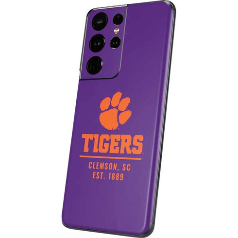 Clemson University Tigers Est 1889 Galaxy S21 Ultra 5G Skin
