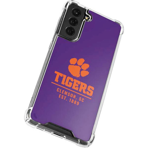 Clemson University Tigers Est 1889 Galaxy S22 Clear Case