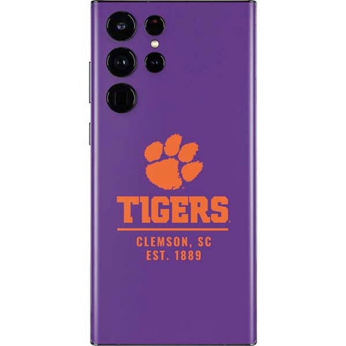 Clemson University Tigers Est 1889 Galaxy S22 Ultra Skin