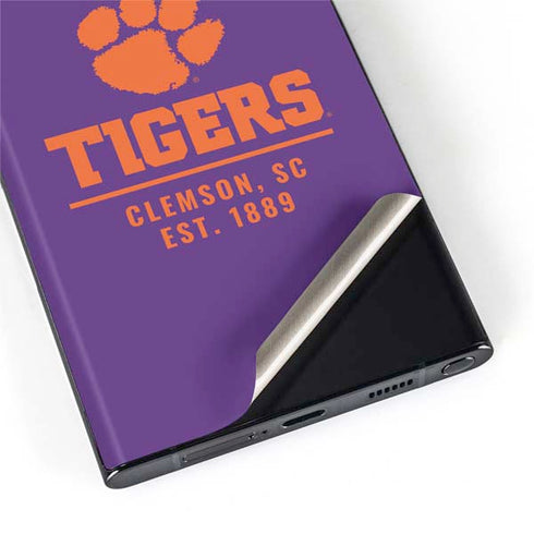Clemson University Tigers Est 1889 Galaxy S22 Ultra Skin