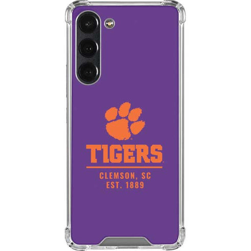 Clemson University Tigers Est 1889 Galaxy S23 Plus Clear Case