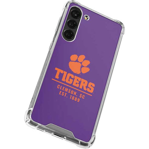 Clemson University Tigers Est 1889 Galaxy S23 Plus Clear Case