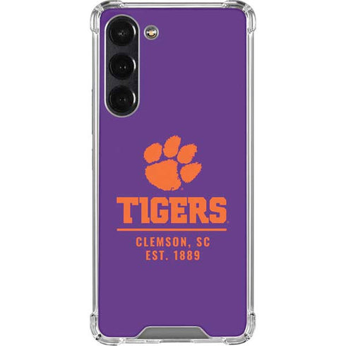 Clemson University Tigers Est 1889 Galaxy S24 FE Clear Case
