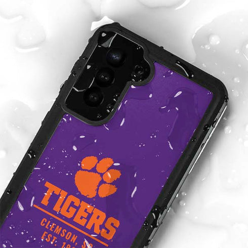 Clemson University Tigers Est 1889 Galaxy S24 Plus Waterproof Case