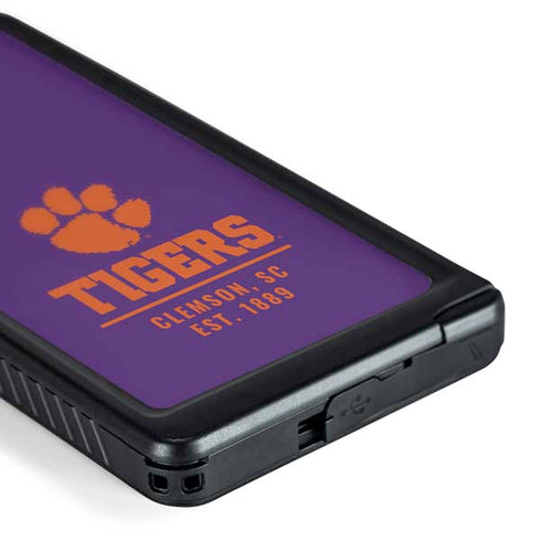 Clemson University Tigers Est 1889 Galaxy S24 Ultra Waterproof Case
